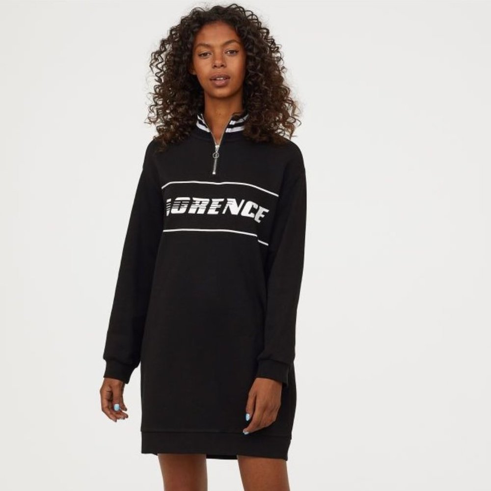 Divided H&M Sweatshirt Dress with Collar